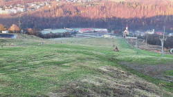 Horní část sjezdovky skiareálu Hlubočky