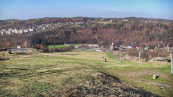 Horní část sjezdovky skiareálu Hlubočky