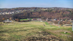 Horní část sjezdovky skiareálu Hlubočky