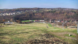 Horní část sjezdovky skiareálu Hlubočky