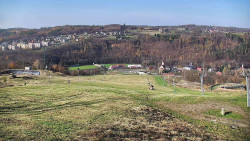 Horní část sjezdovky skiareálu Hlubočky