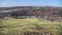 Horní část sjezdovky skiareálu Hlubočky