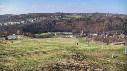 Horní část sjezdovky skiareálu Hlubočky