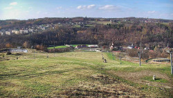 Horní část sjezdovky skiareálu Hlubočky