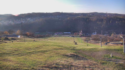 Horní část sjezdovky skiareálu Hlubočky