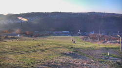 Horní část sjezdovky skiareálu Hlubočky