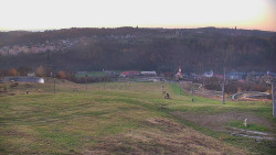 Horní část sjezdovky skiareálu Hlubočky