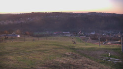 Horní část sjezdovky skiareálu Hlubočky