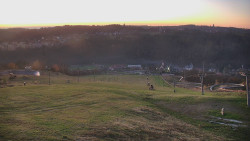 Horní část sjezdovky skiareálu Hlubočky