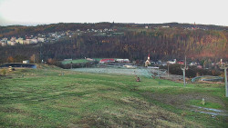 Horní část sjezdovky skiareálu Hlubočky