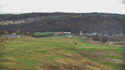 Horní část sjezdovky skiareálu Hlubočky