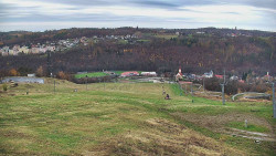 Horní část sjezdovky skiareálu Hlubočky