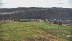 Horní část sjezdovky skiareálu Hlubočky