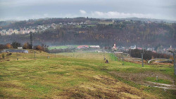 Horní část sjezdovky skiareálu Hlubočky