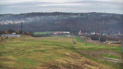 Horní část sjezdovky skiareálu Hlubočky