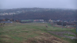 Horní část sjezdovky skiareálu Hlubočky