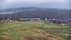 Horní část sjezdovky skiareálu Hlubočky