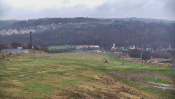 Horní část sjezdovky skiareálu Hlubočky