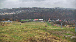 Horní část sjezdovky skiareálu Hlubočky