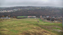 Horní část sjezdovky skiareálu Hlubočky