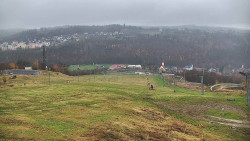 Horní část sjezdovky skiareálu Hlubočky