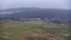 Horní část sjezdovky skiareálu Hlubočky