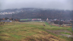 Horní část sjezdovky skiareálu Hlubočky