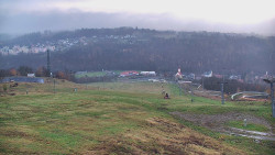 Horní část sjezdovky skiareálu Hlubočky