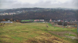 Horní část sjezdovky skiareálu Hlubočky