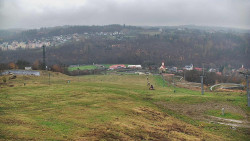 Horní část sjezdovky skiareálu Hlubočky