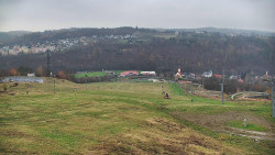 Horní část sjezdovky skiareálu Hlubočky