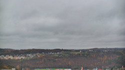 Horní část sjezdovky skiareálu Hlubočky