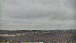 Horní část sjezdovky skiareálu Hlubočky