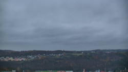 Horní část sjezdovky skiareálu Hlubočky