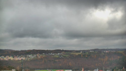 Horní část sjezdovky skiareálu Hlubočky