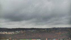 Horní část sjezdovky skiareálu Hlubočky