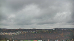 Horní část sjezdovky skiareálu Hlubočky