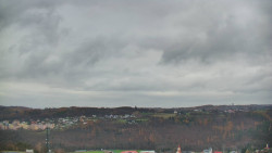 Horní část sjezdovky skiareálu Hlubočky