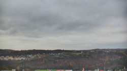 Horní část sjezdovky skiareálu Hlubočky