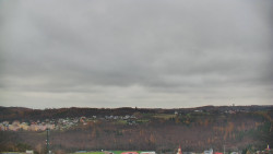 Horní část sjezdovky skiareálu Hlubočky