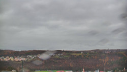 Horní část sjezdovky skiareálu Hlubočky