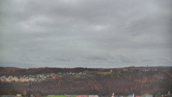 Horní část sjezdovky skiareálu Hlubočky