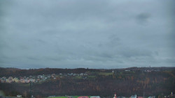 Horní část sjezdovky skiareálu Hlubočky