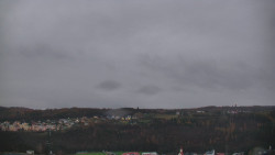 Horní část sjezdovky skiareálu Hlubočky