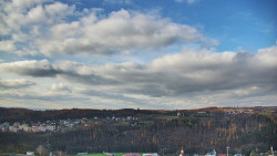 Horní část sjezdovky skiareálu Hlubočky