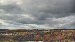 Horní část sjezdovky skiareálu Hlubočky