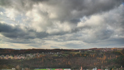 Horní část sjezdovky skiareálu Hlubočky