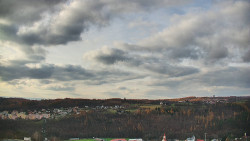 Horní část sjezdovky skiareálu Hlubočky