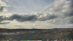 Horní část sjezdovky skiareálu Hlubočky