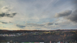 Horní část sjezdovky skiareálu Hlubočky